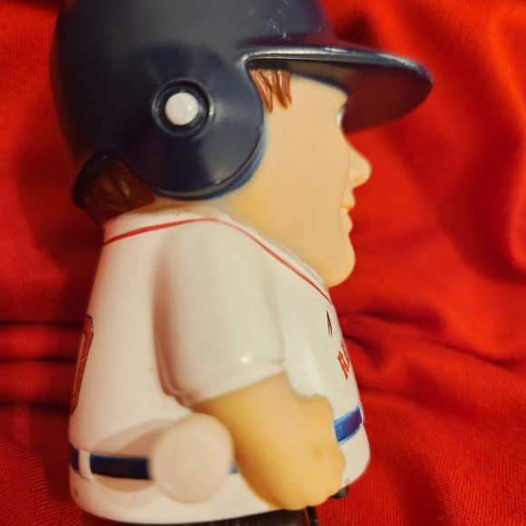 MLB Red Sox Action Figure with White and Blue Uniform